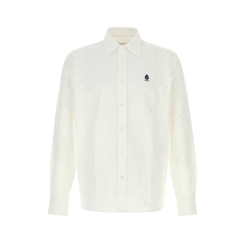 Prada Men White Oxford Shirt
